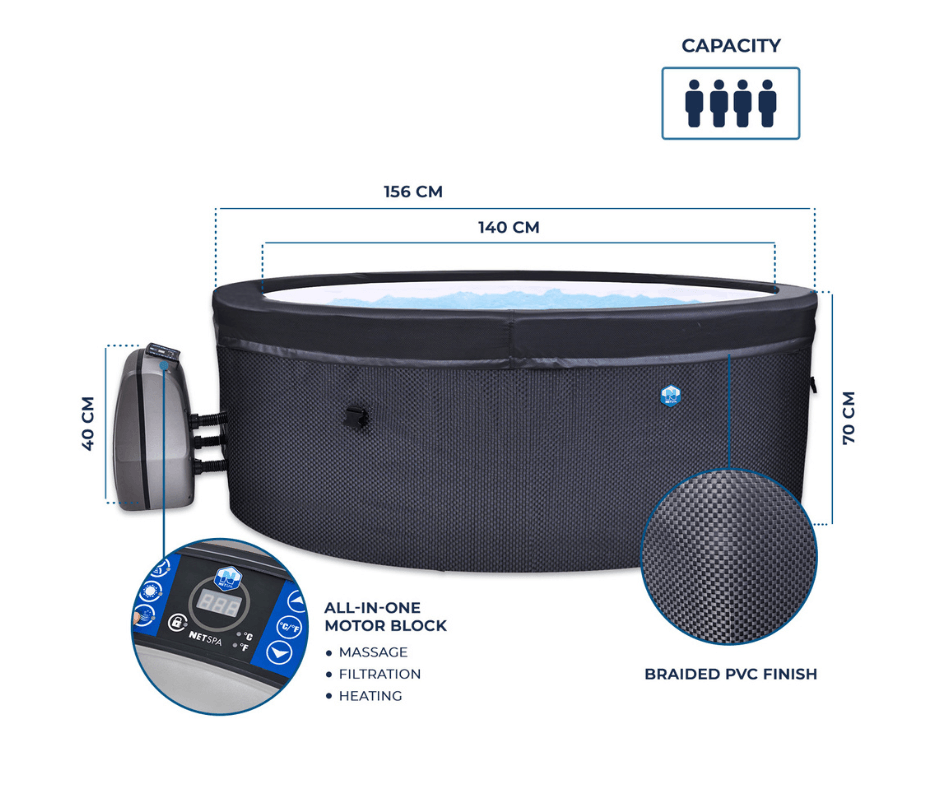NetSpa Vita 4 plazas Mueble incluido