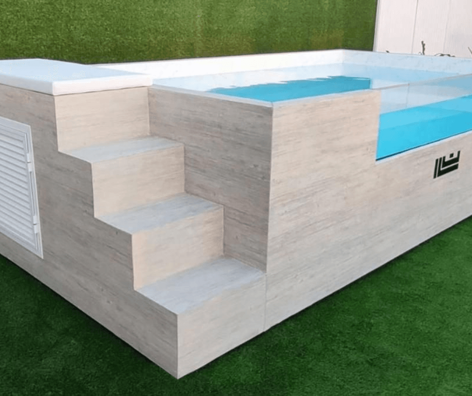 Compact Pool: Piscina Elevada de Acero Compacta