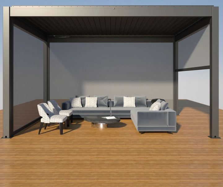 PERGOLA BIOCLIMATICA MOTIONFLEX 400 CON ILUMINACION LED BLANCA