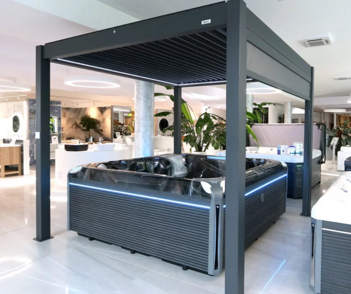 PERGOLA BIOCLIMATICA MOTIONFLEX 400 CON ILUMINACION LED BLANCA